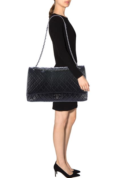 xxl single flap chanel bag|Chanel xxl airline bag.